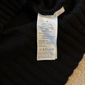 Black J Crew Cashmere High Neck Sweater M